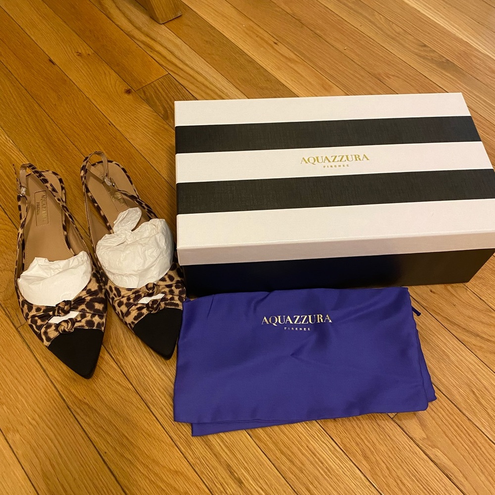 AQUAZZURA MONDAINE SLING FLAT